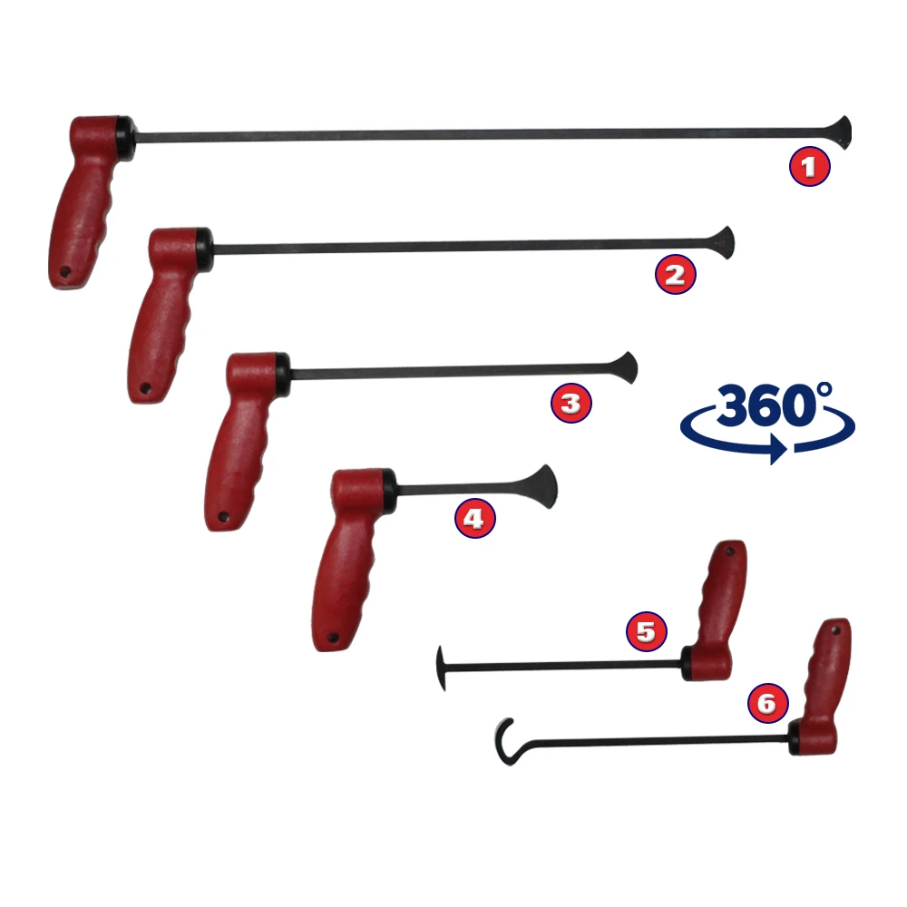 

Pdr Tools Whale Tails Adjustable 360° 6Pcs Laser Cut Heat Treated Steel Paintless Dent Removal Auto Car Body Damage Repair Kit
