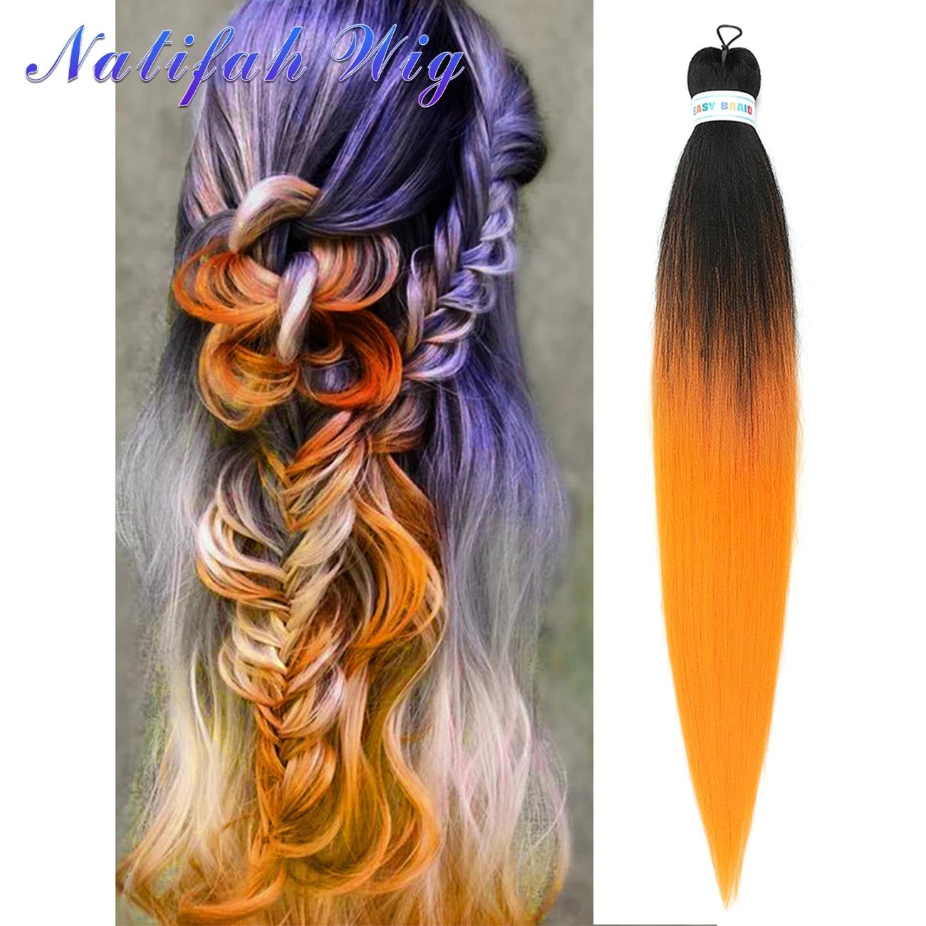

90g/pcs 26" Extension Pre Stretched Braiding Hair Synthetic Jumbo Braid Hair Extensions Easy to Braiding Twist Hair