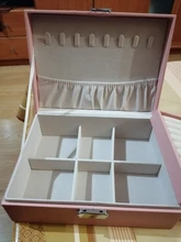 Joyero de terciopelo de doble capa, caja de almacenamiento de joyería europea de cuero de alta capacidad, soporte de joyería de gran espacio, caja de regalo