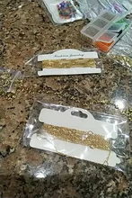 Cadena de acero inoxidable con cuentas de oro y corazón para pendientes, tobillera, collar, joyería, manualidades, bricolaje, 2M