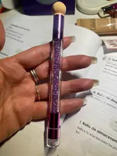 Cabezal de esponja Dual, sello de silicona gradiente, cepillo de pluma para uñas, mango de polvo brillante para esmalte de Gel de uñas, estampado floreado, SA944, 1 Uds.