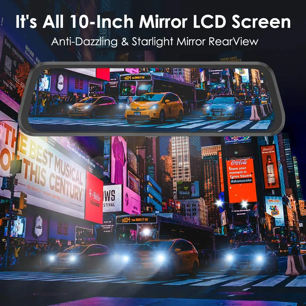 Tanie AZDOME PG02 wideorejestrator samochodowy z noktowizorem kamera wsteczna 10 \