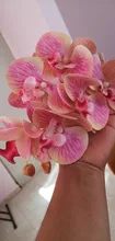 Orchid-Vases Christmas-Gifts-Box Artificial-Flowers Plants Wedding-Decorative Butterfly