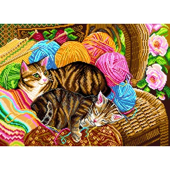 

1823/H set for embroidery matrenin Posad 'thread friends' 37*49 cm