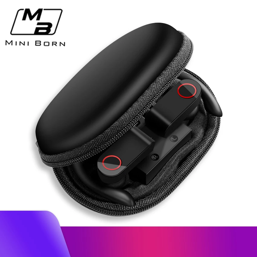 Наушники MiniBorn True Wireless миниатюрные наушники Bluetooth 5 0 спортивные наушники-вкладыши