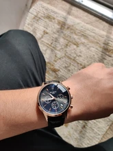 Relojes de lujo de cuarzo de los hombres relojes correa de cuero impermeable 30M de los hombres de moda gratis reloj con envío para hombres reloj con encendedor