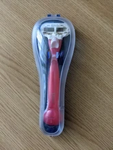 Caja de afeitar portátil para hombre, porta cuchillas de afeitar azul, caja de soporte para afeitadora, 1 Uds.