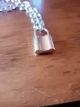 Cadena de eslabones Punk para mujer, colgante con candado de color dorado y plateado, joyería Punk