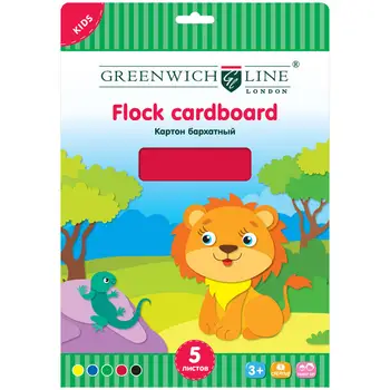 

Cardboard velvet Greenwich line 5 colors A4
