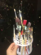 Soporte portátil para pincel de pintura, suministros de pintura para escritorio de estudiante, organizador, 49 agujeros, nuevo