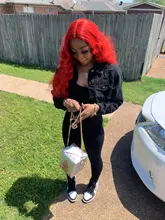 Remyblue-pelucas de cabello humano con encaje frontal 13x1, 99J, cabello humano malayo liso, Remy, prearrancado, 28 pulgadas