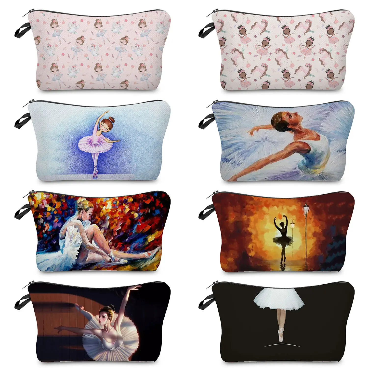 Fashion New Women Canvas Makeup Bags Cartoon Mermaid Print Travel Cosmetic  Bag Toiletries Organizer Storage Neceser Pouch Bags - Cosmetic Bags & Cases  - AliExpress