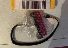 Lámpara LED de freno trasero para motocicleta, luz de matrícula trasera de 12V, accesorios decorativos