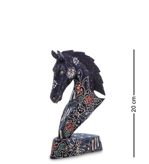 10-015-02 figurine &quothorse&quot (batik Java Island) environments 20 cm | Дом и сад