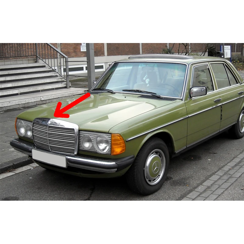 For Mercedes W123 Hood Star Emblem Front Badge E Class 1975 1985 Aftermarket A1248800086 Emblems Aliexpress