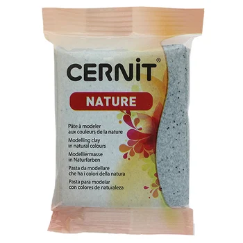 

Ce0940056 plastic polymer baked 'cernit 'nature' stone effect 56-62 gr. (976 Quartz)