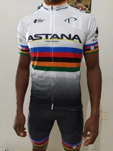 ASTANA-Ropa negra de ciclismo para hombre, camisetas de secado rápido, pantalones cortos para bicicleta de equipo, 9Dgel, para verano, 2020