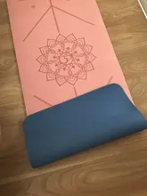 Exercise-Pad Non-Slip-Mat Position-Line TPE Gymnastics Fitness Pilates Yoga Double-Layer