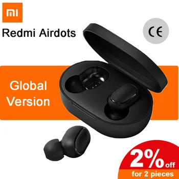 

Original Xiaomi Redmi Airdots TWS Wireless Headphones Handsfree Earbuds Voice Control Bluetooth 5.0 Earphones Noise Reduction