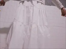 De tul Midi faldas para mujer de Otoño de 2021 de cintura alta de malla de faldas de tutú plisadas mujer blanco y negro Falda larga Streetwear