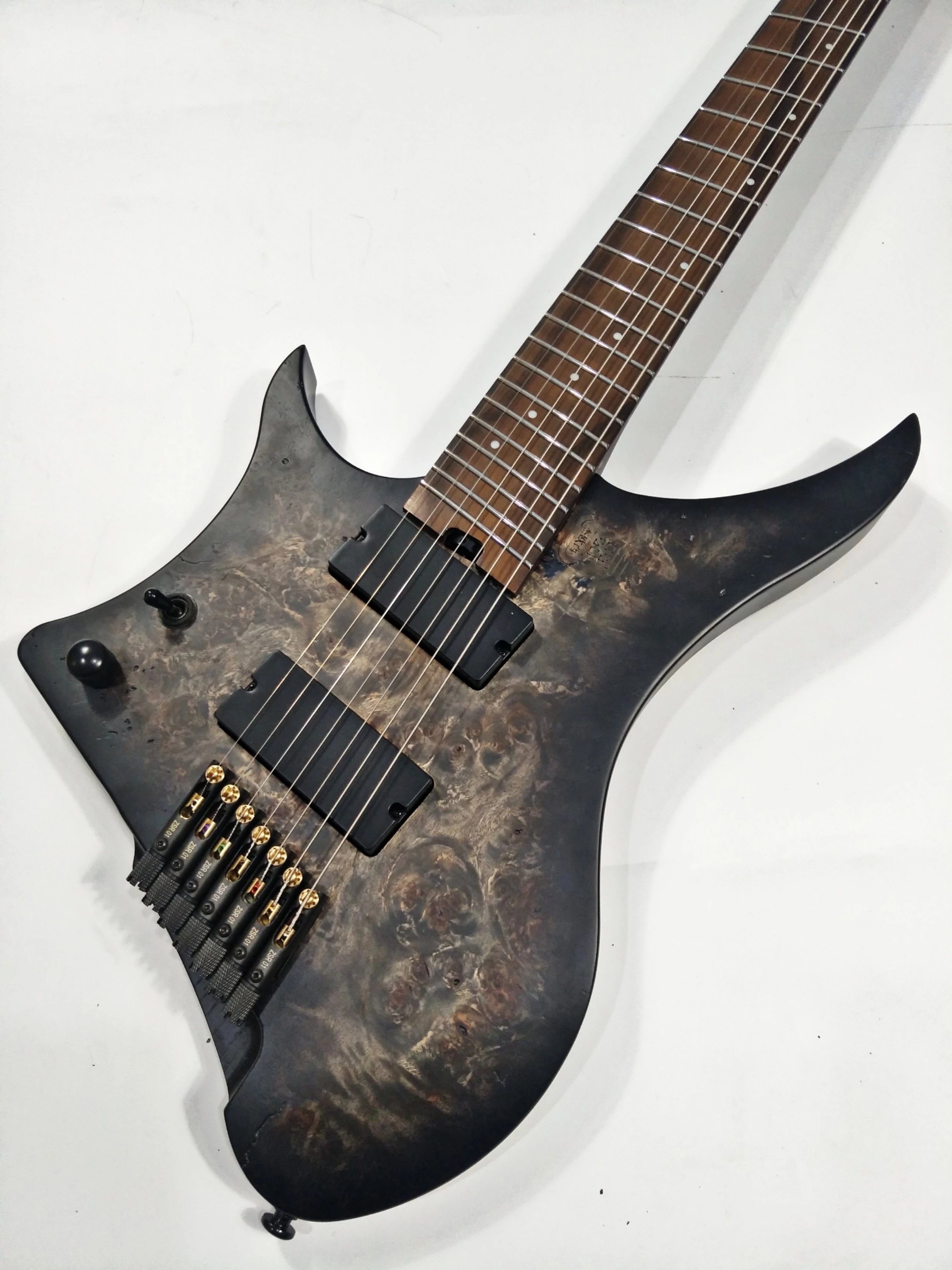 Goc Materia Headless 7 String Left Guitar 25 5 27 Blackburst Electric Guitar Aliexpress