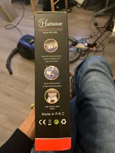 HATTEKER-cortadora de pelo para hombre, cortador de barba profesional, inalámbrico, recargable, Kit de barbería, gran potencia