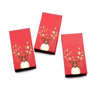 

Mink Eyelashes Packaging Box Make up Beauty False Lashes Packaging Cases Wholesale Bulk Christmas Theme 10/20/30 Pieces