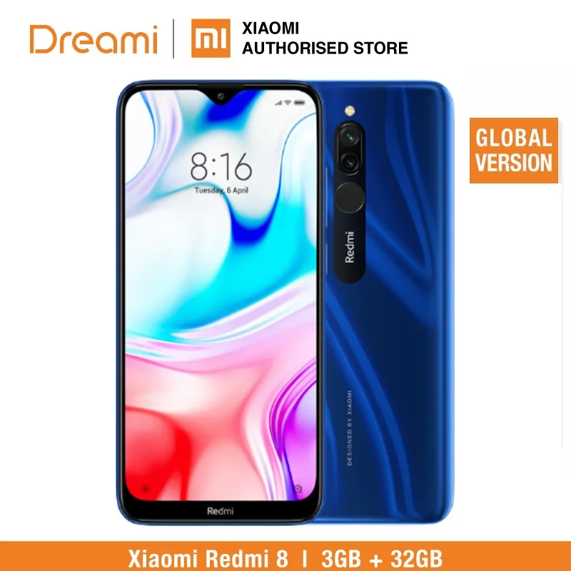Глобальная версия Redmi 8 32 Гб rom 3 ram (последнее поступление!) redmi Мобильный смартфон