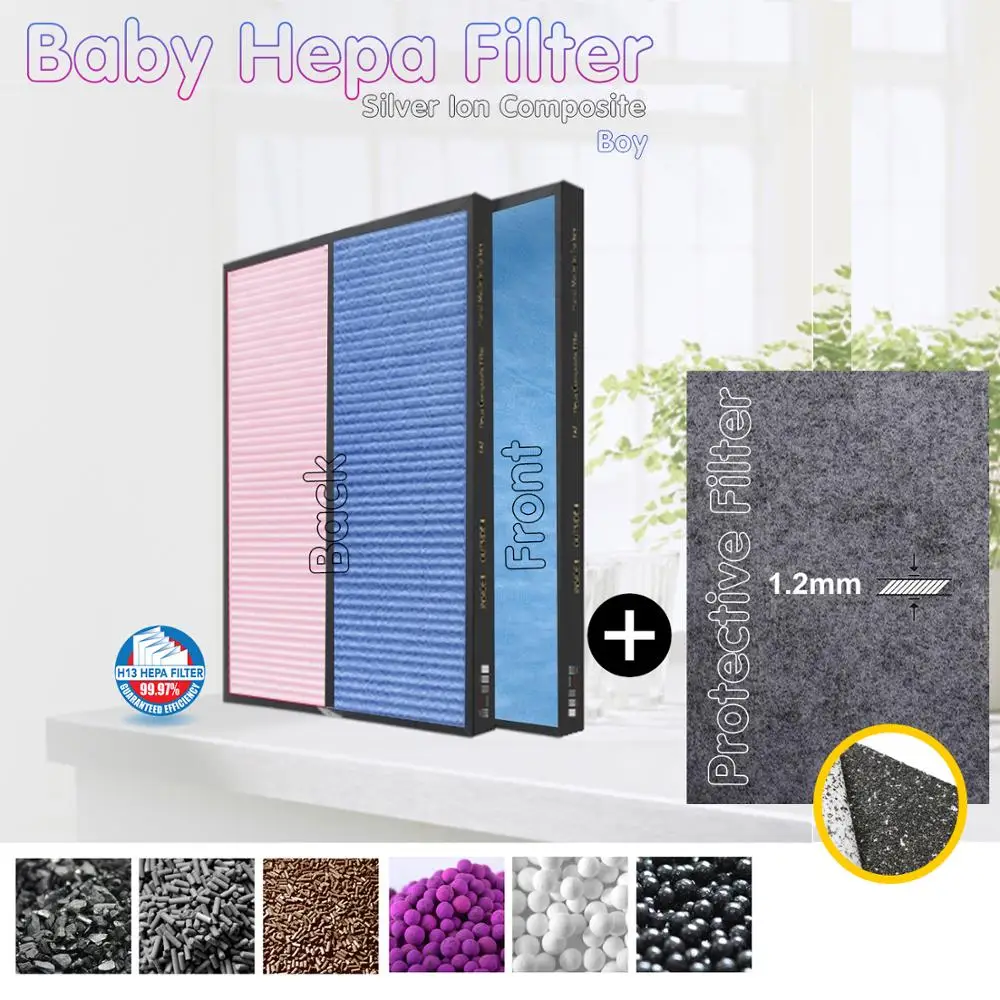 Nikken Air Wellness Power5 Pro hava temizleyici uyumlu çok fonksiyonlu  kombine bebek filtresi ve gümüş iyon koruyucu - AliExpress