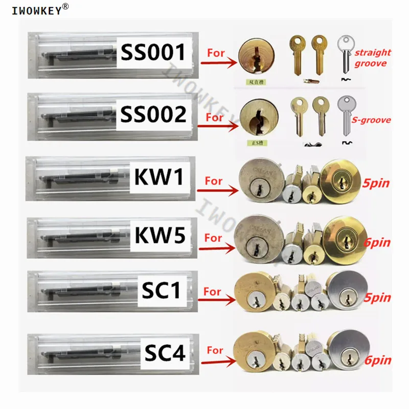 Lishi 2 в 1 SS001 SS002 SS001pro SS002pro KW1 KW5 SC1 SC4 декодер спецзамки Профессиональные ручные