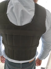 Chaleco de peso para entrenamiento de pesas y boxeo, equipo de gimnasio, Ajustable, chaqueta, ropa de arena, 30kg