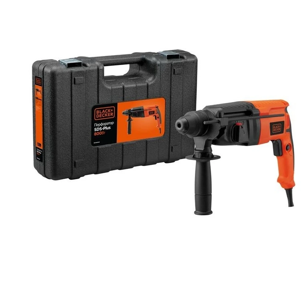 Punch Black + Decker BDHR26KR-RU SDS +, 800 Вт, 3 режима, 3,0 J. Инструменты строительства и ремонта; энергетический инструмент; инструменты для дома