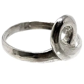 

Silver Ring 925 Sterling m size 15 reason linked [AB5153]