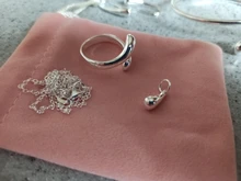 Conjunto de joyería nupcial para boda, joyería de plata 925, collar de gota de agua, brazaletes, anillos, pendientes, regalos de fiesta para mujer