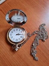 Reloj de bolsillo de cuarzo para hombres y mujeres, cadena colgante de plata, relojes para regalo, Retrato del líder de Rusia