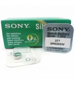 

Pilas de boton Sony bateria original Oxido de Plata SR626SW blister 5X Unidades
