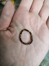 Momiji-Anillos de piedra Natural de cuentas bohemias para mujer y niña, joyería multicolor hecha a mano, regalo de moda, anillos de boda elásticos ajustables