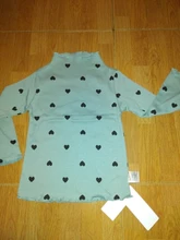 LILIGIRL 100% Cotton Girls T-Shirt Long-sleeve Baby Kids Turtleneck Bottoming Bottoming