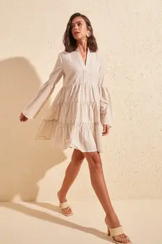 

Trendyol Striped Wide Cut Dress TWOSS20EL2043