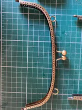 Arco de bronce antiguo de 20 cm, asa metálica para marco de bolso, broche para bolso, accesorio, 1 ud.