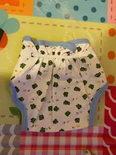 Cubierta de pañal lavable con estampado de dibujos animados para bebé, pañales infantiles impermeables, envoltura de algodón transpirable, pantalones de entrenamiento