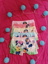 Girls Underwear Panties Boxer Minnie-Pattern Cotton Cartoon Children Knicker Little 5pc/package