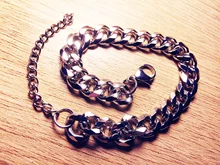 Pulsera de cadena cubana para hombre y mujer, brazalete clásico de acero inoxidable, 3/5/7mm de ancho, regalo de joyería, nueva moda, 2020