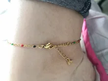 Tobillera de acero inoxidable para hombre y mujer, pulsera de tobillo Multicolor esmaltada en el pie, cadena de eslabones para piernas, joyería de 23cm ,1 ud., 2021