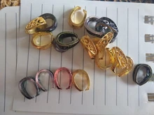 20 piezas 14x10mm estilo barroco colgante Pinch Bail broches collar ganchos Clips conector DIY accesorios de joyería accesorios 6 colores