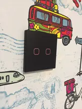 Glass-Switch-Panel Controler Touch-Switch Fire-Line Minitiger Smart Home 3-Gang Single