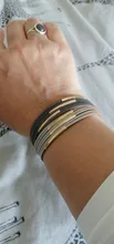 WYBU-pulsera de cuero multicapa con cierre de imán de mujeres, brazalete trenzado de envoltura ancha, joyería de estilo bohemio