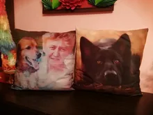 Picture Here Print Pet Personal Life Photos Customize Gift Home Cushion Cover Pillowcase