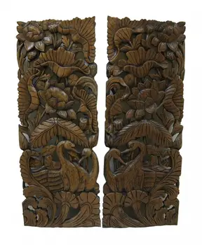

Panel carved "two Swans"