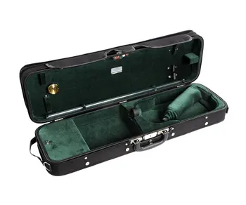 

Jw-3023-n-011 violin case 4/4, wooden, Black/Green